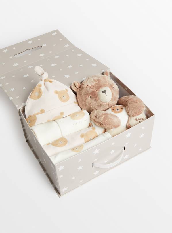 Bear Print Newborn Starter Set Tiny Baby